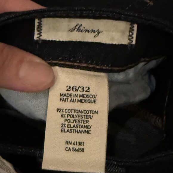 Denim & Supply Ralph Lauren Skinny Jeans Dark Wash Size 26 X 32 NWT - Picture 8 of 10